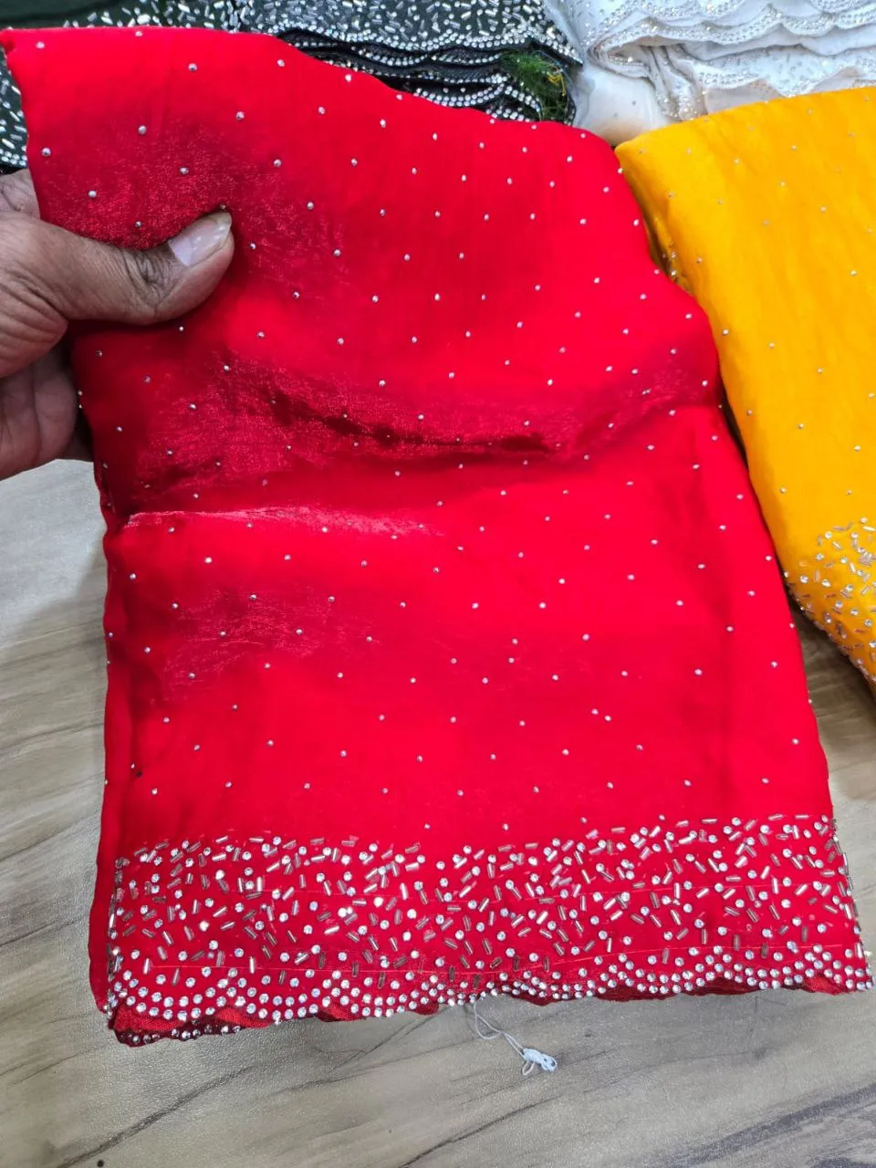 Buy RC1 Space Silk Jarkhan Work Party Wear Saree Wholesale Surat 2026