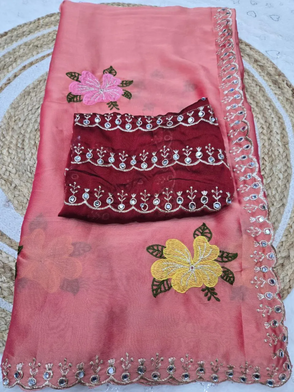 Launching RC1 Avni Rangoli Silk Mirror Work Festival Saree Wholesale Surat 2026