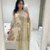 Latest BV 449 Fendy Silk White Kurti Pant With Dupatta Sequence Embroidery Work 2026