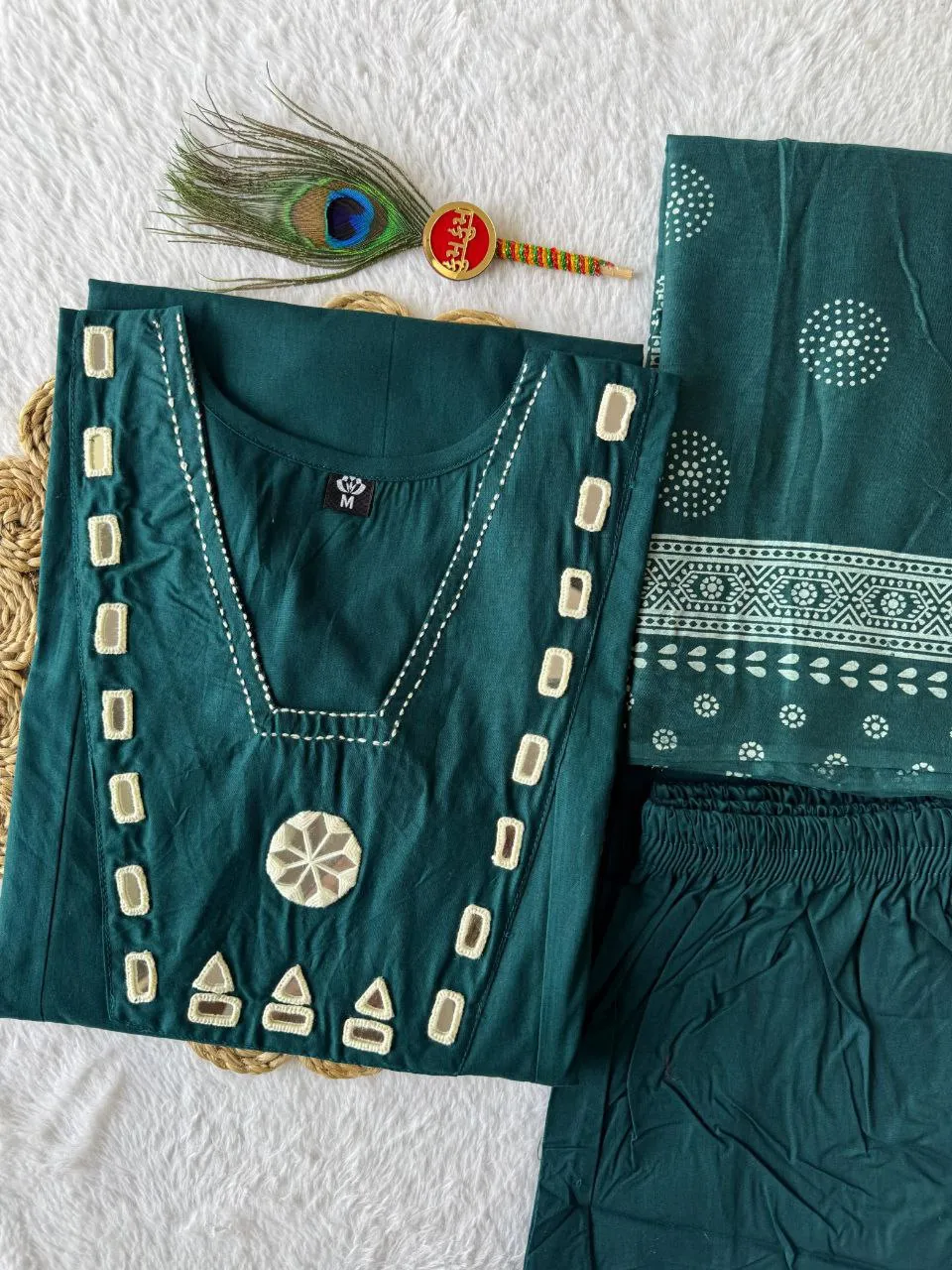 Beautiful KR 402 Cotton Morphich Hand Work Readymade Dress Wholesale Surat 2026