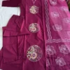 Beautiful KR 405 Cotton Burgundy Embroidery Readymade Dress Wholesale Surat 2026