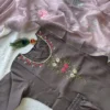 Latest KR 407 Premium Mul Chanderi Vampire Grey Readymade Dress Wholesale Surat 2026