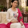 Stylish KR 411 Khadi Cotton Embroidery Festival Readymade Dress Wholesale Surat 2026