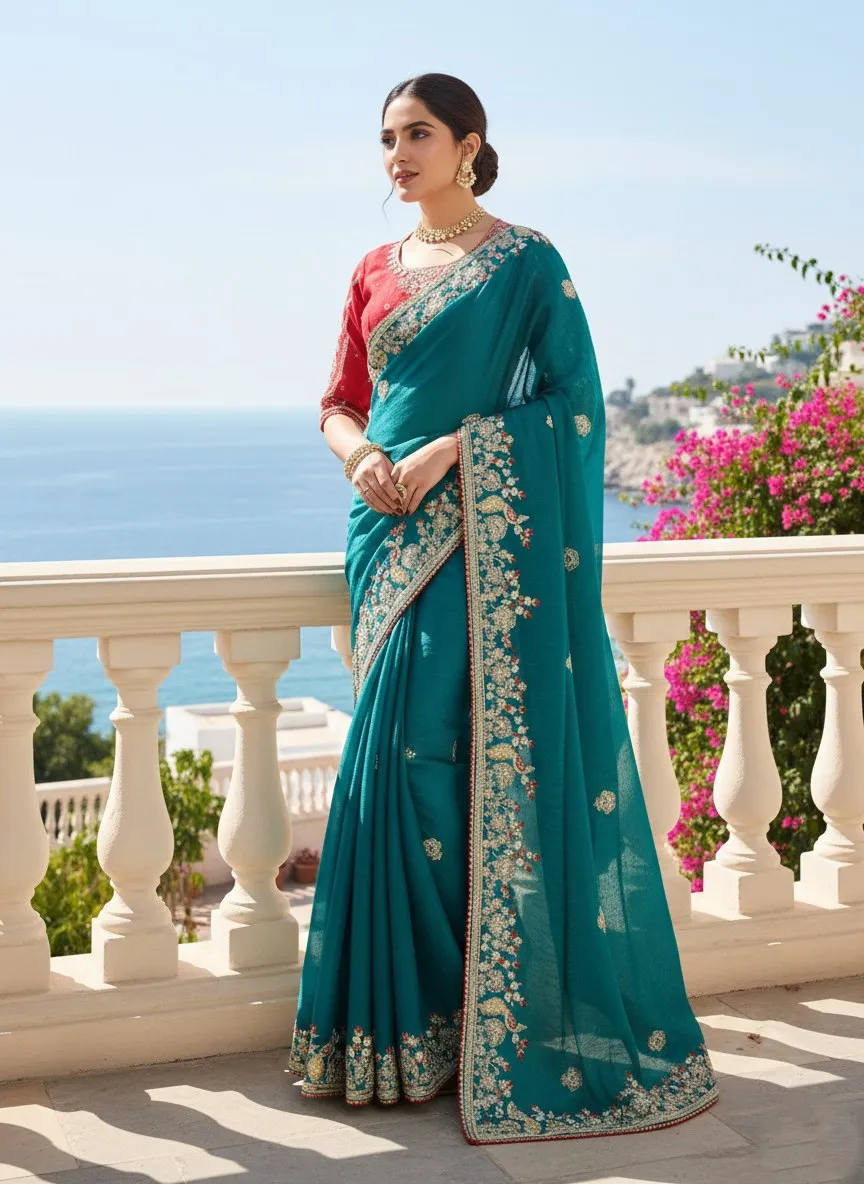 Buy Kiara Oreva1 Fendy Chiffon Silk Festival Saree Wholesale Surat 2026