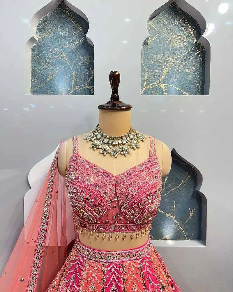Beautiful SBD 1759 Fox Georgette Mirror Work Wedding Wear Lehenga Choli Wholesale Surat 2026