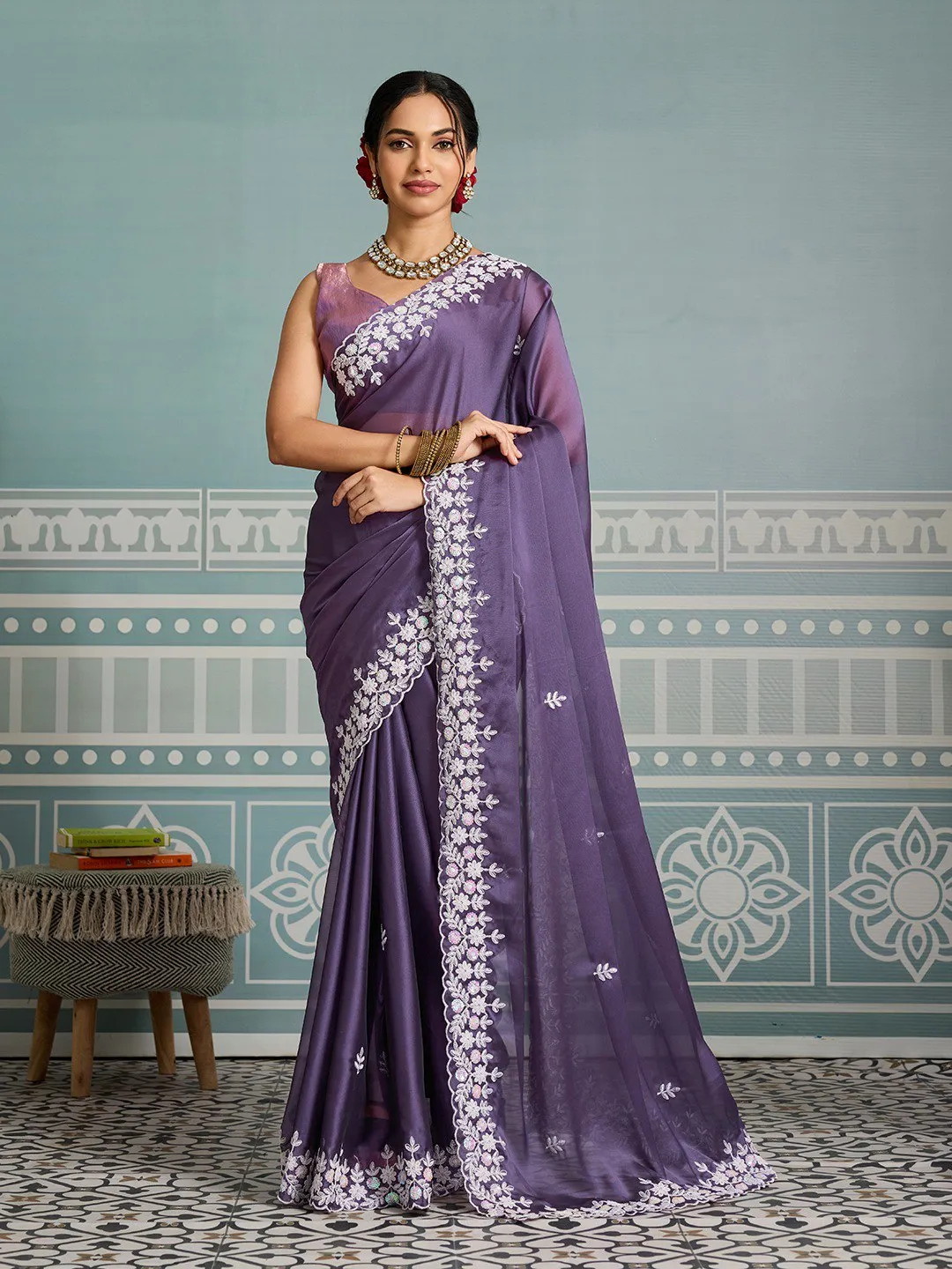 Latest Kiara Chitra2 Rangoli Silk Embroidery Party Wear Saree Wholesale Surat 2026