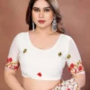 Buy Kiara Shiva6 Georgette Lakhnowi Embroidery Festival Saree Wholesale Surat 2026
