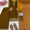 Latest C585 1421 Velvet Readymade Dress With Zari Wholesale Surat 2026