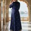 Launching C585 226 Chinon Silk Zari Sequins Work Indo Western Wholesale Surat 2026