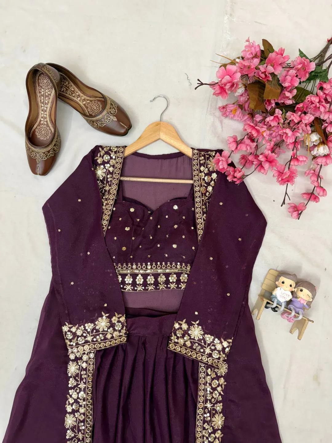 Buy C585 227 Georgette Embroidery Indo Western Wholesale Surat 2026