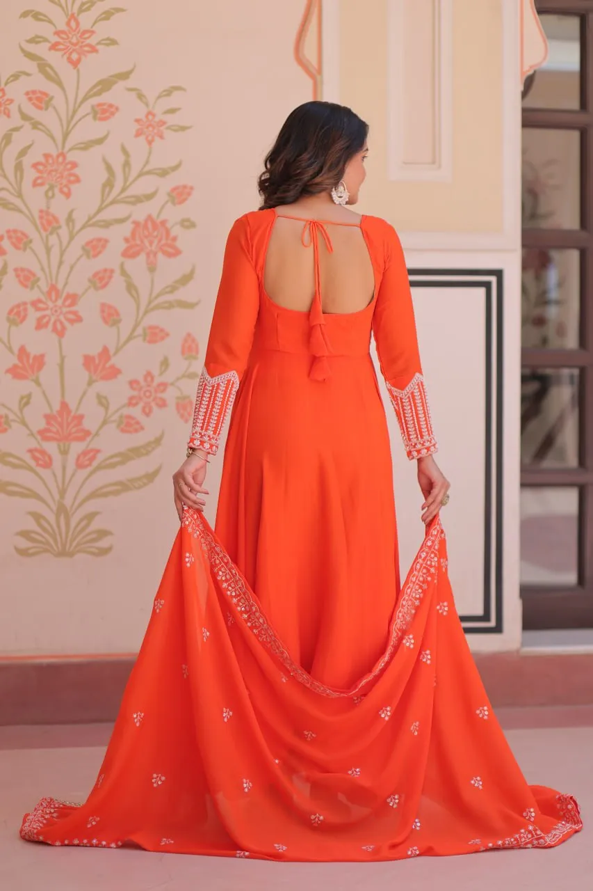 Beautiful Mohini 9313 Georgette Embroidery Work Festival Gown Wholesale Surat 2026