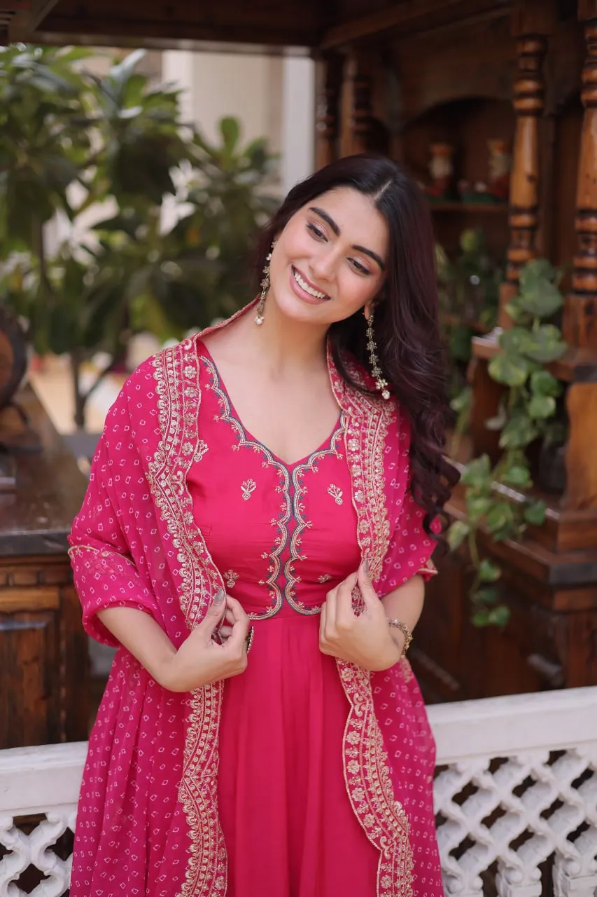 Latest Mohini 9328 Mul Chanderi Embroidery Work Festival Gown Wholesale Surat 2026