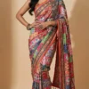 Beautiful WMS Roman Silk Ajarakh Printed Saree Wholesale Surat 2026