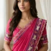 Stylish WMS Rich Aari Festival Mirror Work Saree 2026