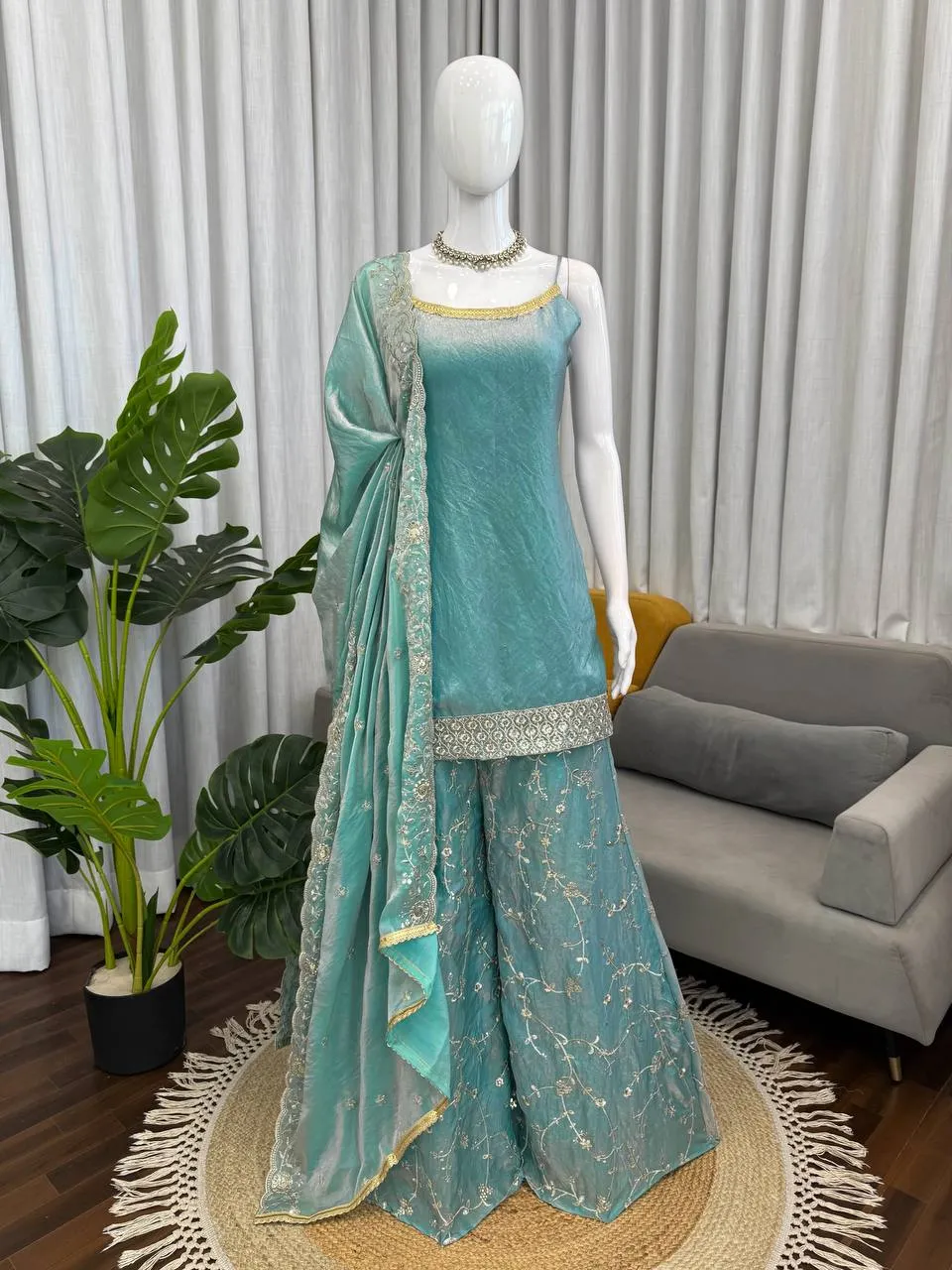 Launching Deepika 5995 Fendy Silk Sequnce Sharara Suit Wholesale Surat 2026
