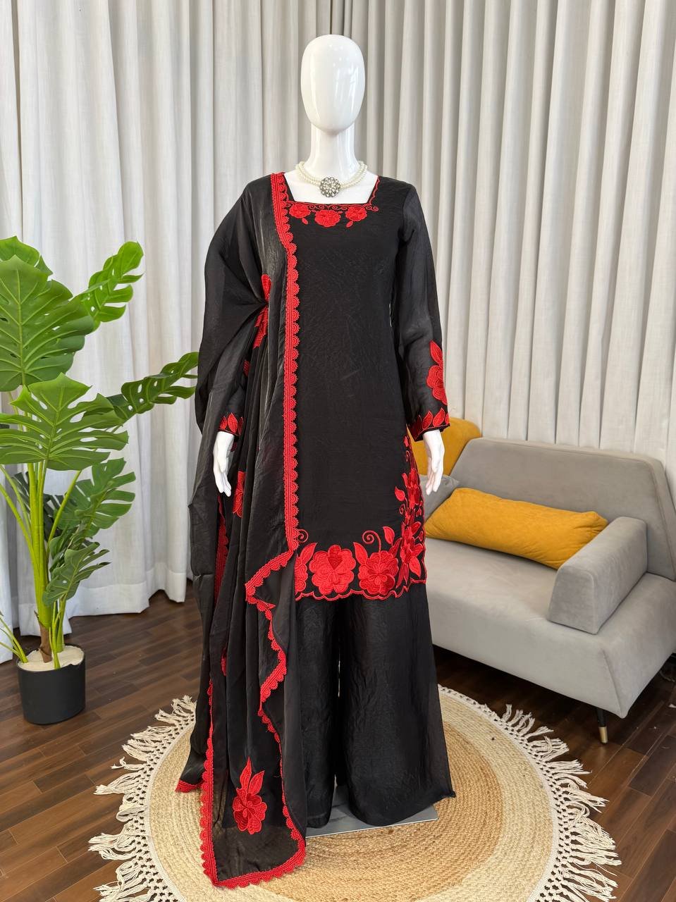 Sabina 5337 Fendy Silk Embroidery Readymade Dress Wholesale