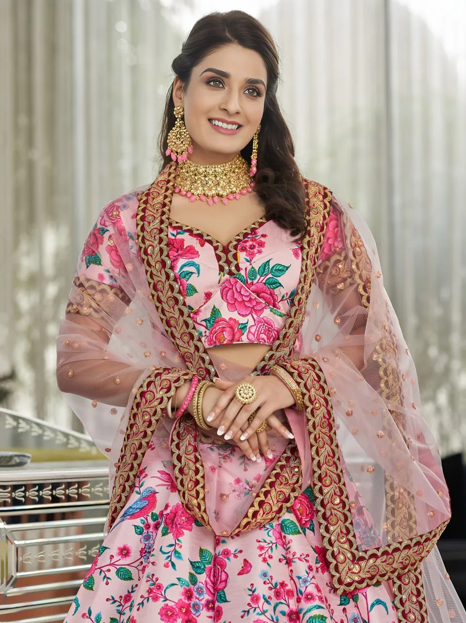 Zeel 7516 Art Silk Embroidery Zari Work Wedding Lehenga Choli Wholesale Surat