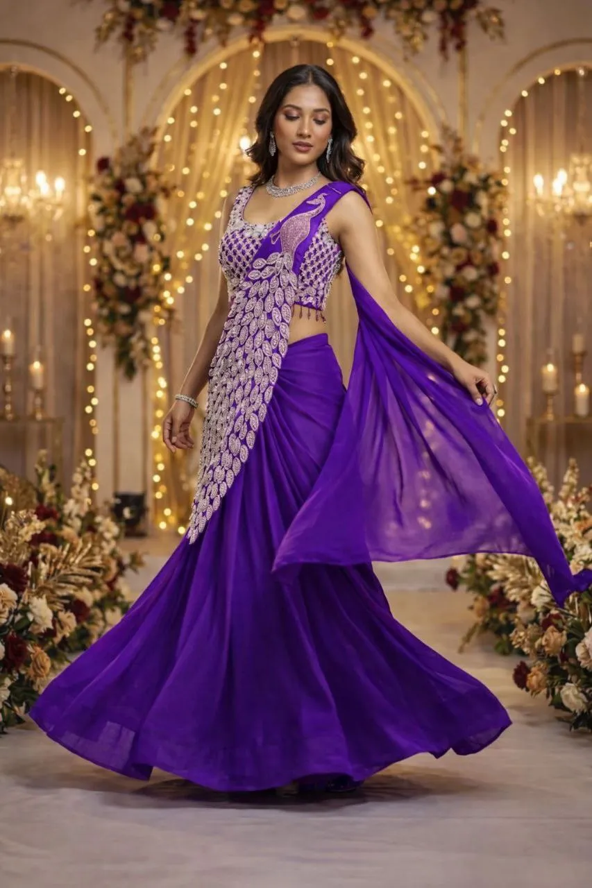 Latest Madhuri 238 Trending Embroidery Wedding & Party Ready To Wear Saree Wholesale Surat 2026