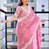 Beautiful Kiara Bhakti Chinon Silk Party Wear Saree Wholesale Surat 2026