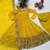 Buy STD 6111 Crunchy Silk Sequins Anarkali Gown Sharara Wholesale Surat 2026