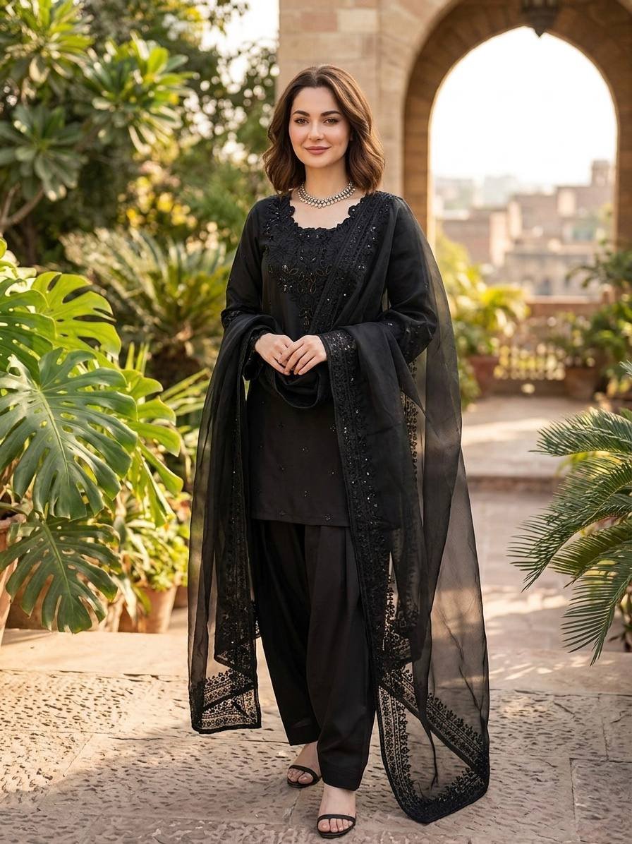 Deepika 6005 Natural Crep Sequnce Readymade Drees Wholesale Surat