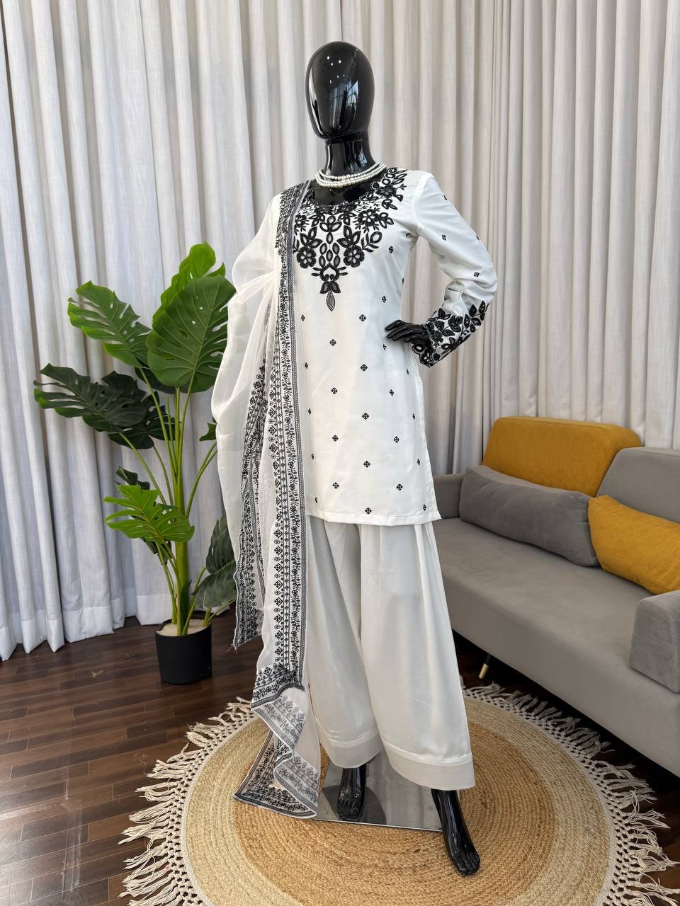 Deepika 6005 Natural Crep Sequnce Readymade Drees Wholesale Surat