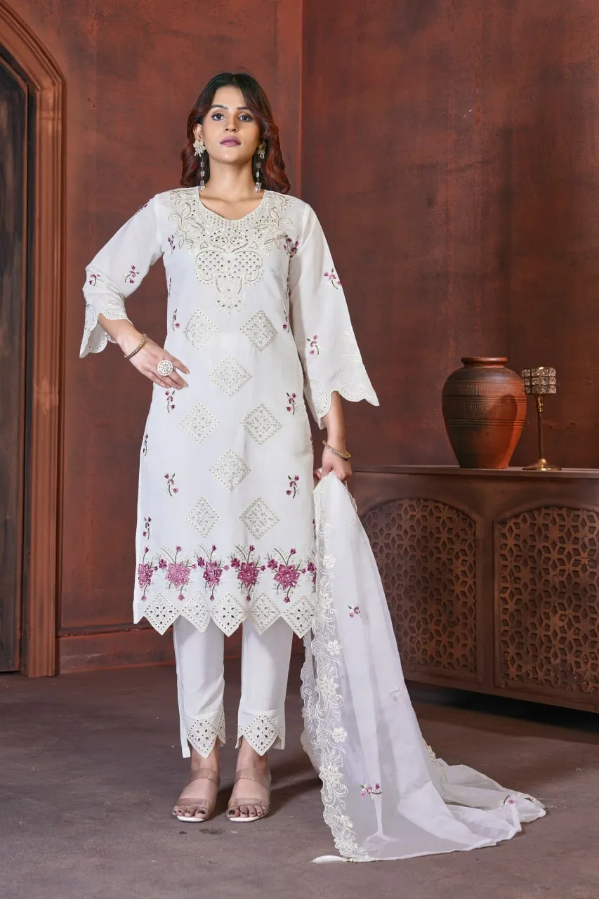 Beautiful Lila 130 Roman Embroidery Readymade Dress Wholesale 2026
