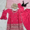 Beautiful Baby 206 Georgette Embroidery Gown Kid Wear Wholesale 2026
