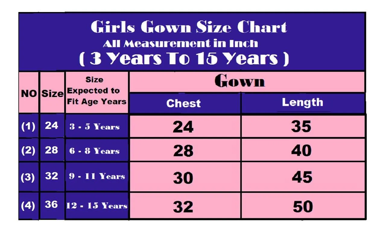 Beautiful Baby 206 Georgette Embroidery Gown Kid Wear Wholesale 2026