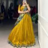 1237 Varnika Vichitra Silk Embroidery Lehenga Choli Wholesale