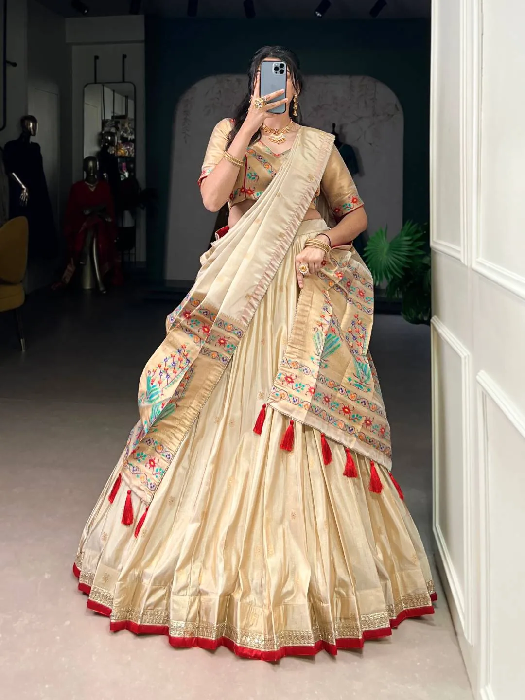 Stylish WMN 2012 Shimmer Paithani Festive Lehenga Choli Wholesale 2026