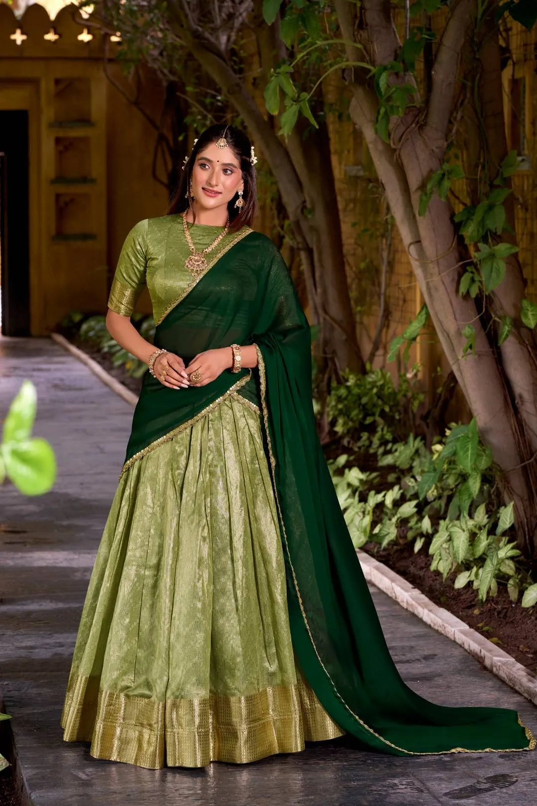 Beautiful WMN 2026 Dupion Silk Zari Weaving Lehenga Choli Wholesale 2026