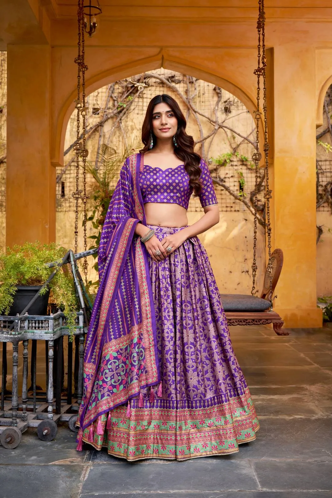 Latest WMN 1201 Sowmya Tasar Silk Lehenga Choli Wholesale 2026