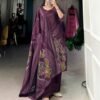 3301 Livaa Roman Silk Hand Work Reeadymade Dress Wholesale