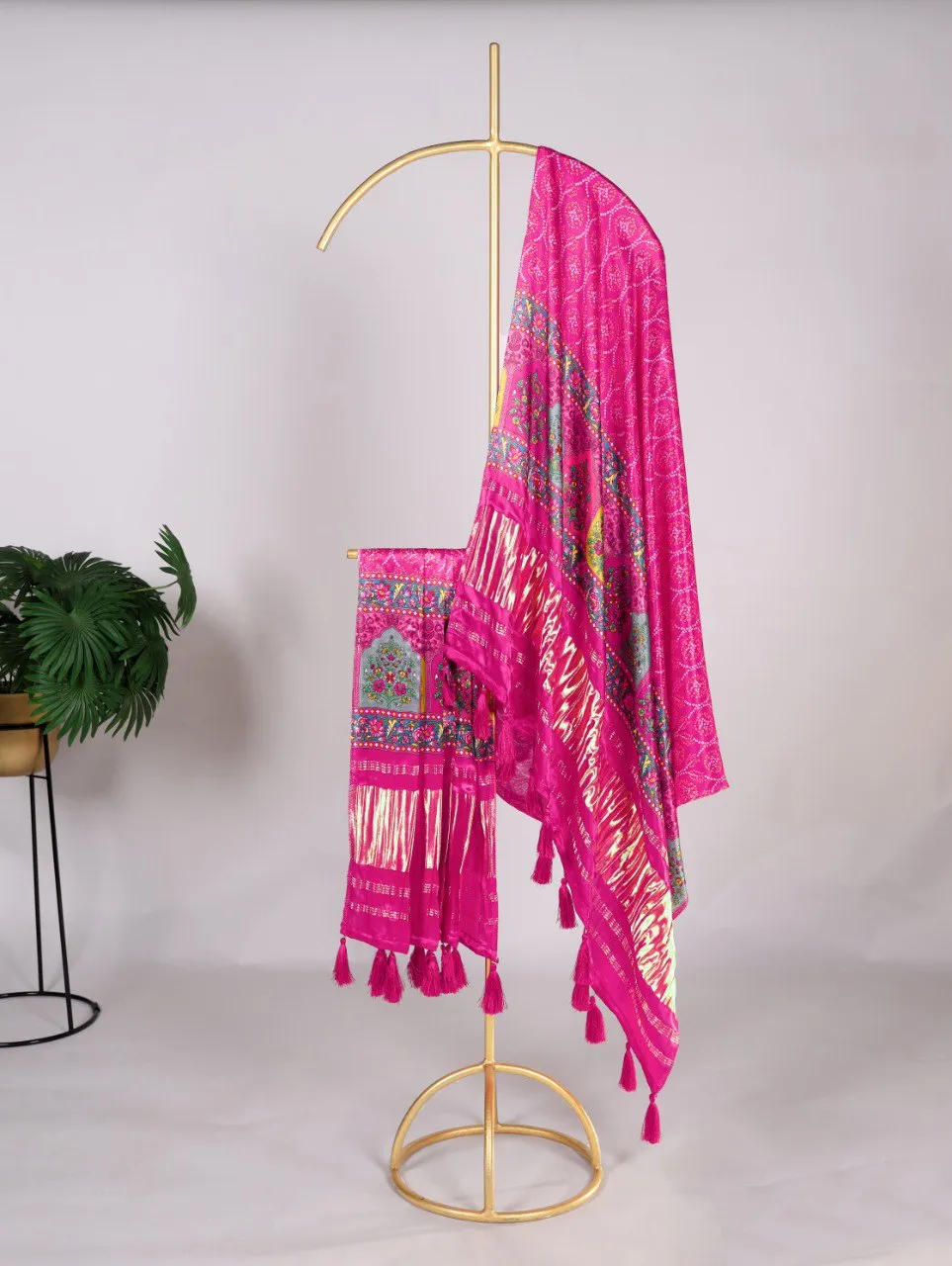 Launching WMN 4005 Gaji Silk Printed Dupatta Wholesale 2026