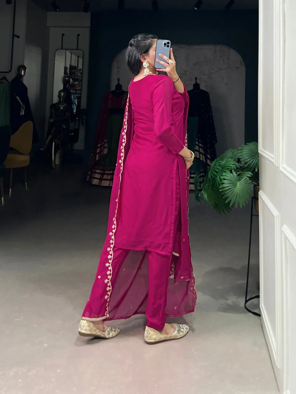 Launching WMN 3036 Organza Embroidery Work Reeadymade Dress Wholesale 2026
