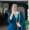 Stylish WMN 3043 Vichitra Silk Handwork Work Reeadymade Dress Wholesale 2026