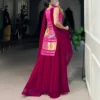 Launching WMN 3012 Gaji Silk Printed Handwork Reeadymade Dress Wholesale 2026