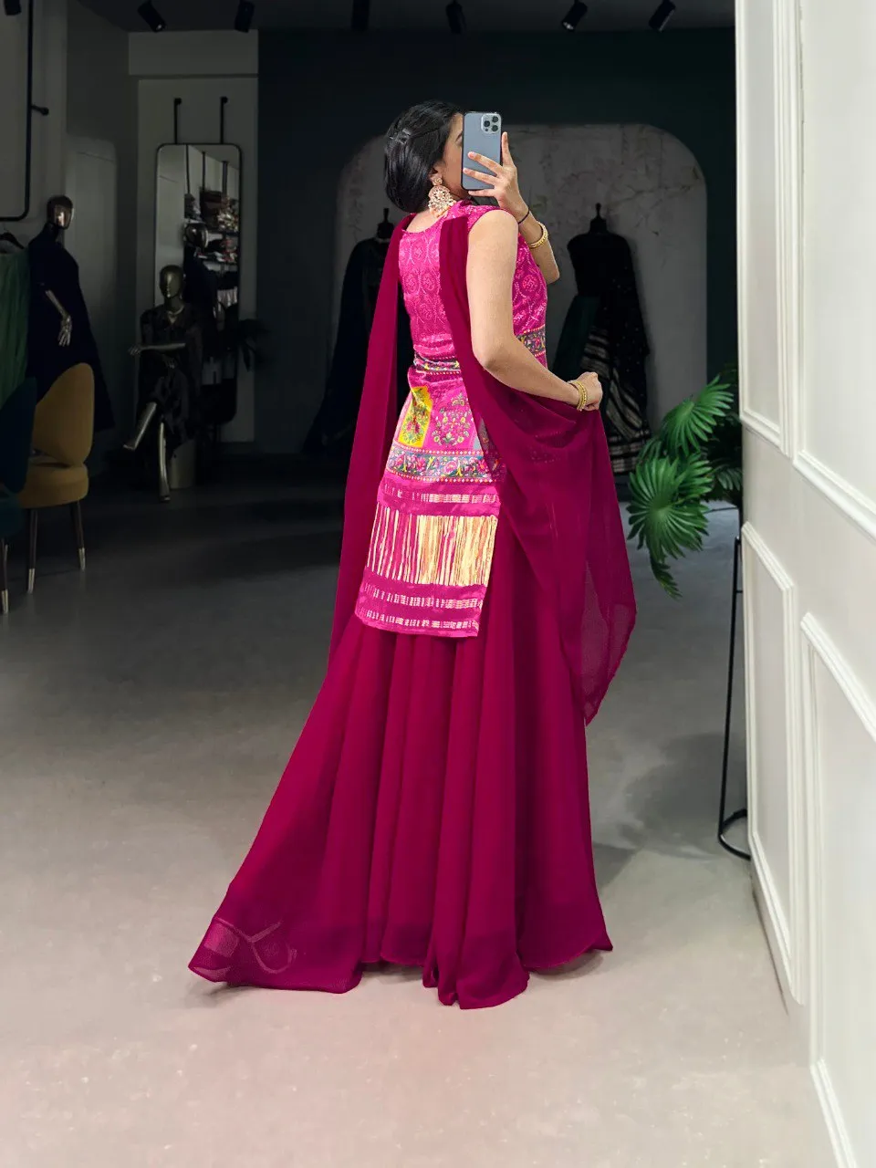 Launching WMN 3012 Gaji Silk Printed Handwork Reeadymade Dress Wholesale 2026