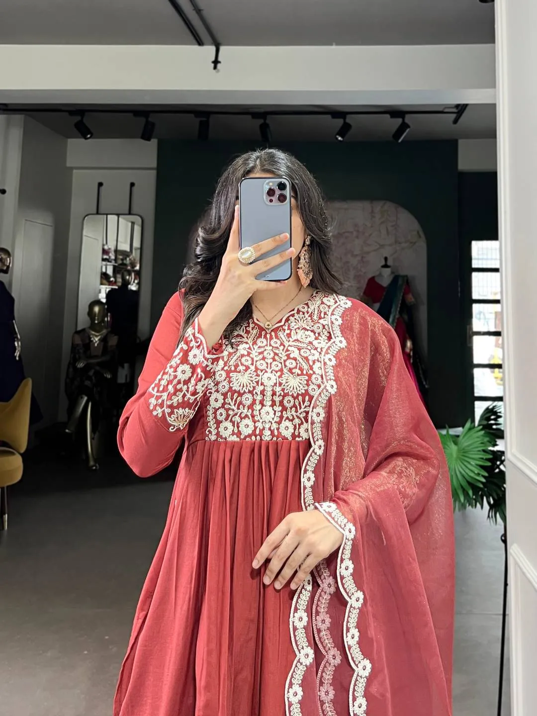 Buy WMN 3031 Maska Cotton Embroidery Work Reeadymade Dress Wholesale 2026