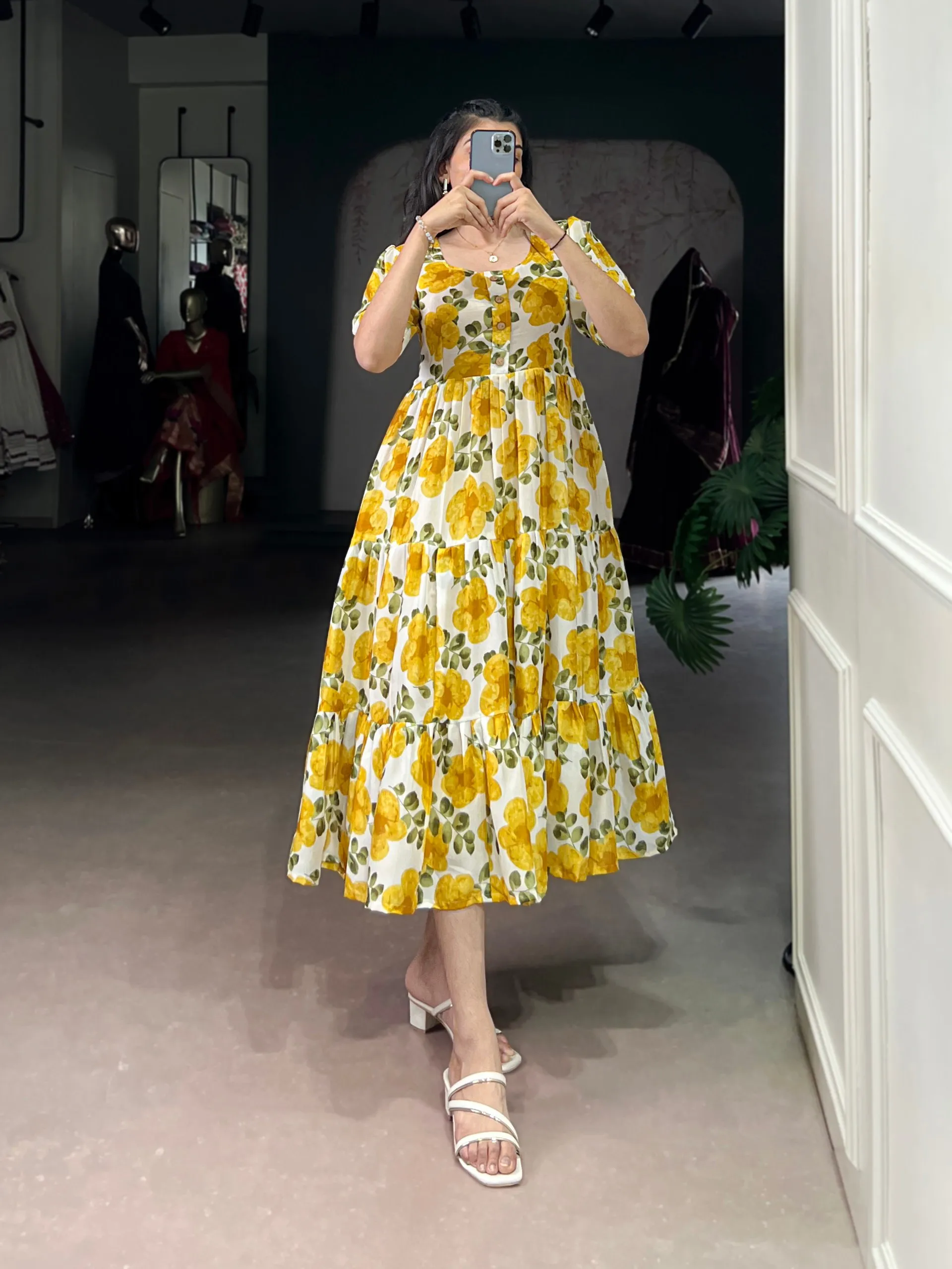 Latest WMN 4509 Vichritra Silk Floral Printed Western Wholesale 2026