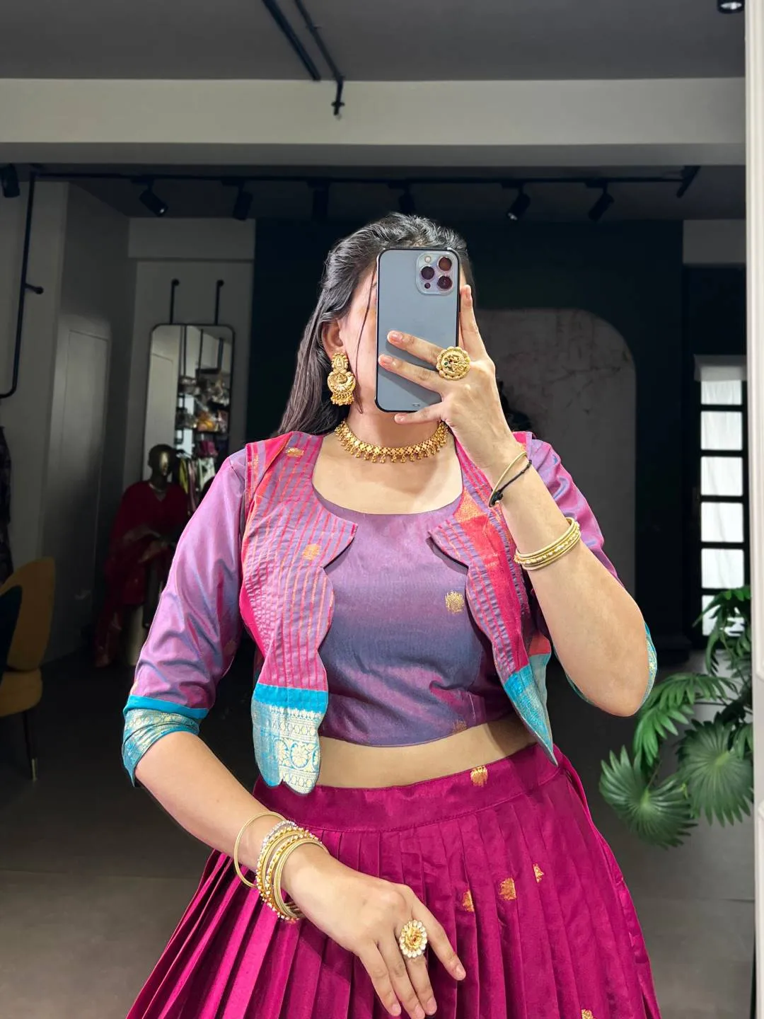 Buy WMN 1133 Anushna Poly Cotton Weaving Lehenga Blouse Wholesale 2026