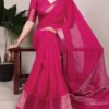 Buy WMN 7902 Chinon Printed Weaving Work Saree Wholesale 2026