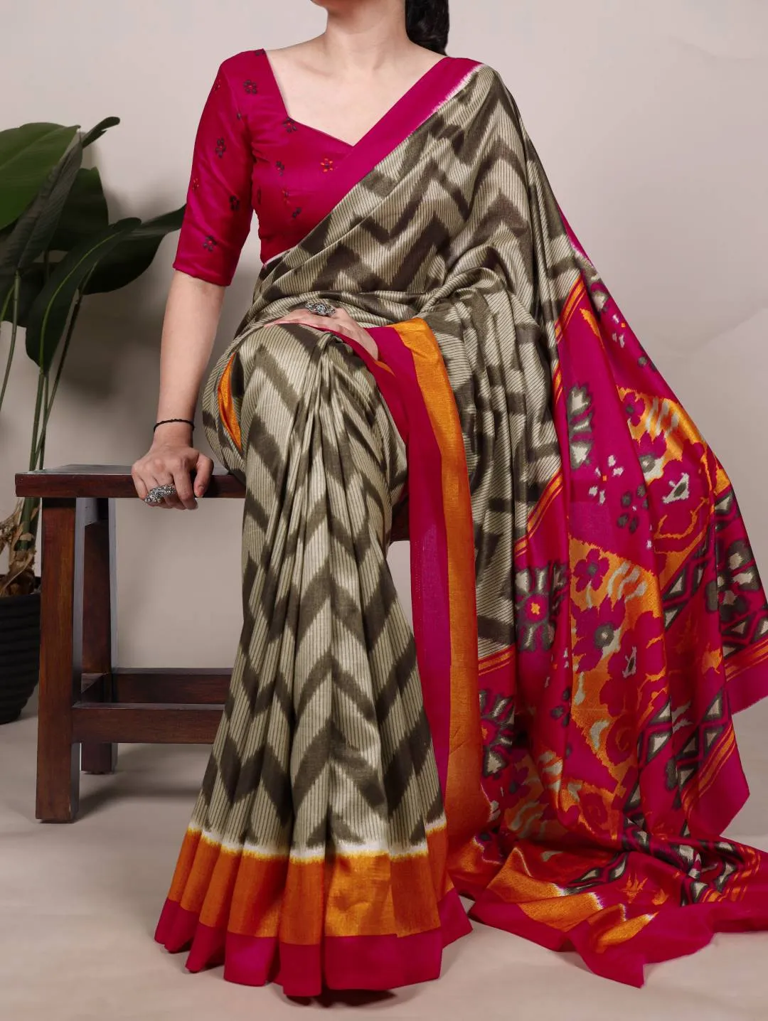 Stylish WMN 7043 Tasar Silk Printed Saree Wholesale 2026