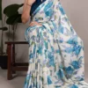 Launching WMN 7008 Satin Silk Floral Printed Saree Wholesale 2026