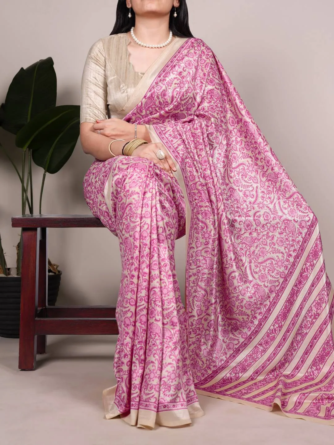 Stylish WMN 7014 Tasar Silk Printed Festive Saree Wholesale 2026