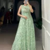Latest WMN 5200 Weightless Marbal Floral printed Gown Wholesale 2026