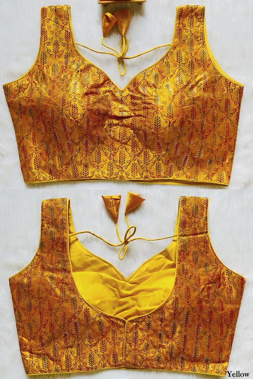 Beautiful Mrunal 301 Kashmiri Tread Work Readymade Blouse 2026