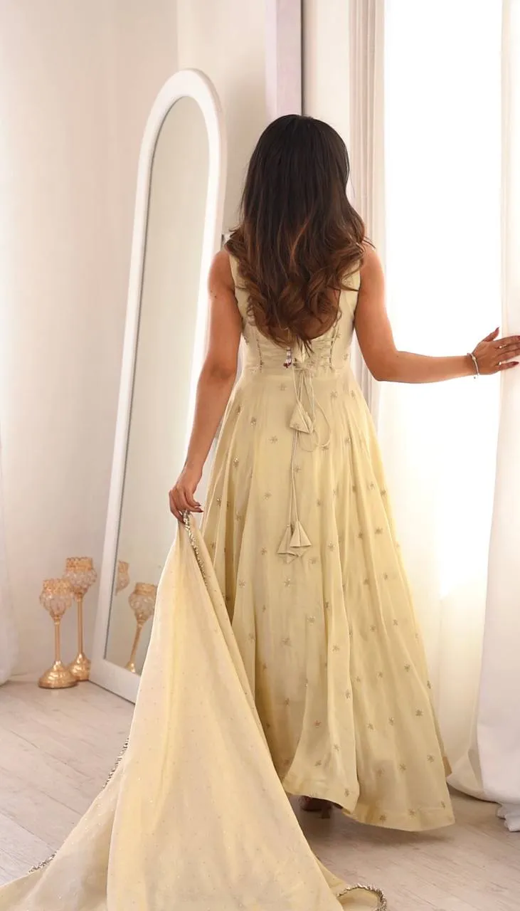 Launching Sabina 5325 Cosmos Gold Embroidery Festive Gown Wholesale 2026