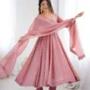 Launching Sabina 5293 Crunchy Silk Sequence Work Anarkali Readymade Dress Wholesale 2026